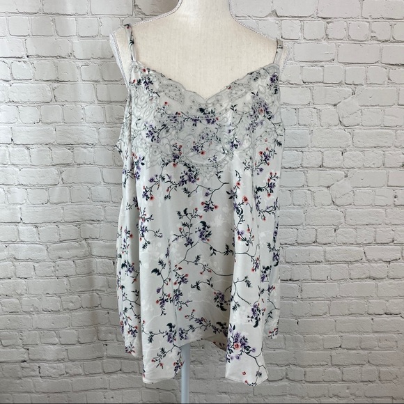 torrid Tops - Torrid NWT Gray Floral Eleylet Swing Tank 2X